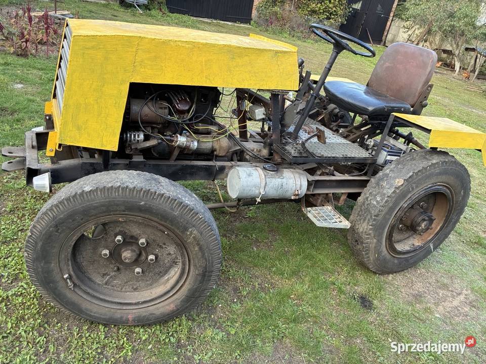 Mini traktorek własnej konstrukcji Silnik i Łódź