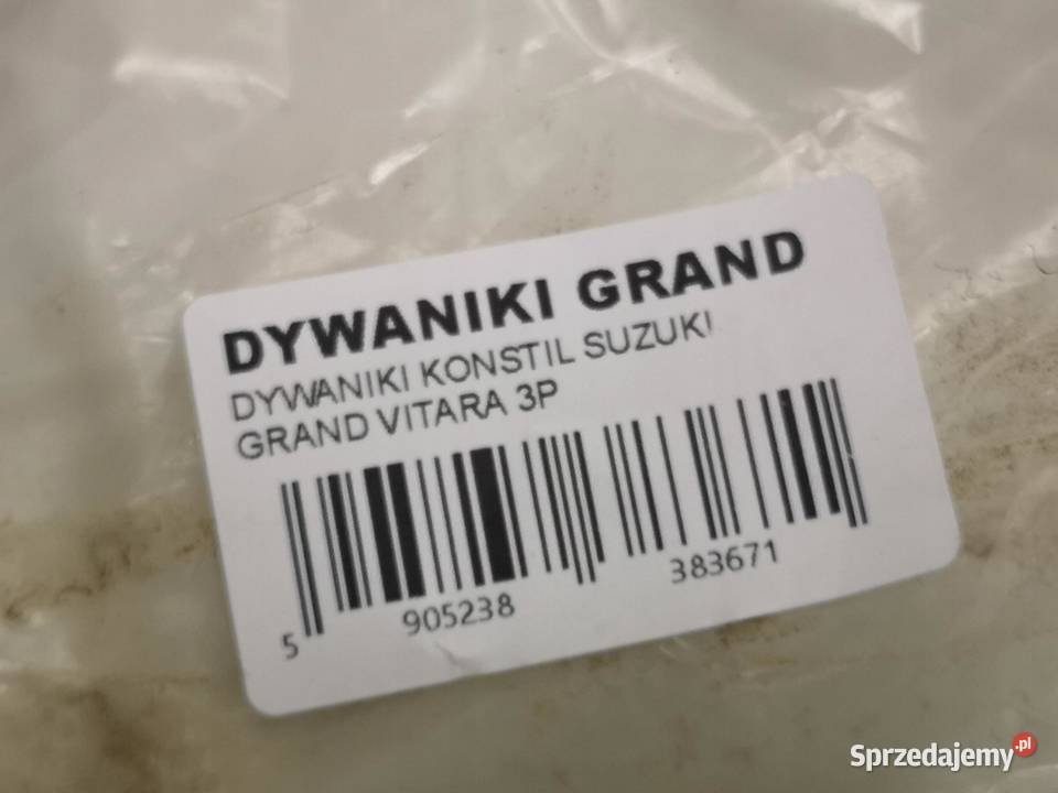 DYWANIKI WELUROWE SUZUKI GRAND VITARA 3D sprzedam