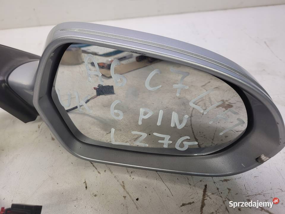 LUSTERKO ZEWNĘTRZNE PRAWE AUDI A6 C7 LZ7G 6 PIN Przystajń