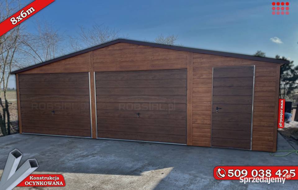 Garaż Blaszany 8x6m Premium PRODUCENTA Zabrze