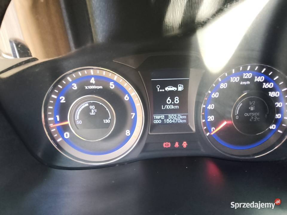 Hyundai i40 16gdi benzyna 2014r przebieg 186tus czujnik zmierzchu i40