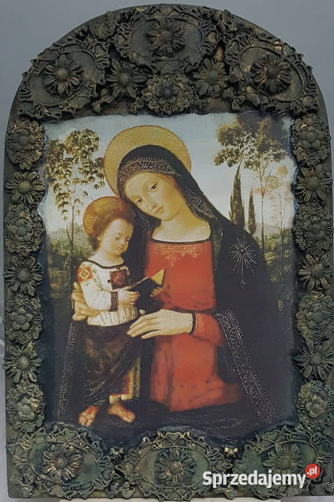 Obraz na desce 23 Madonna żyjąca Słowem Dekoracje i ozdoby Dom i Ogród Radom