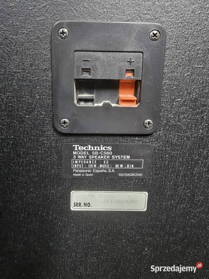 Kolumny stereo Technics SBCS60 małopolskie Kraków sprzedam