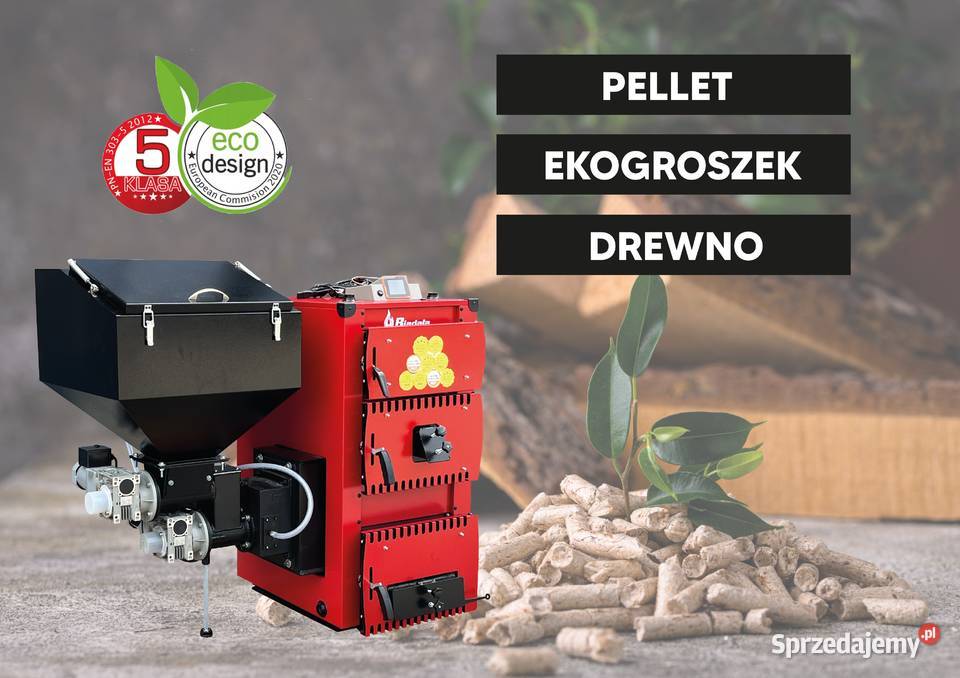 Kocioł na drewno pellet ekogroszek ATEST 5 KLASA