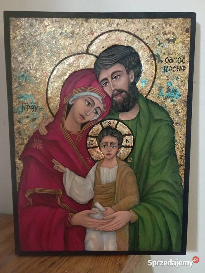 Ikona Święta Rodzina pisana Kazimierz Dolny sprzedam