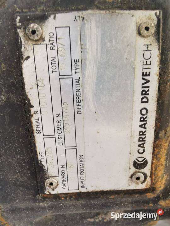 Case Farmlift Wałek ataku Koło talerzowe Carraro Wilkowo sprzedam