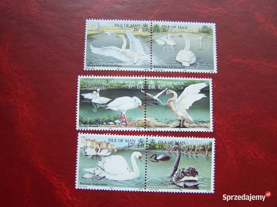 Man 1991 MNH Mi 47883 Fauna Ptaki Łabędzie Tychy