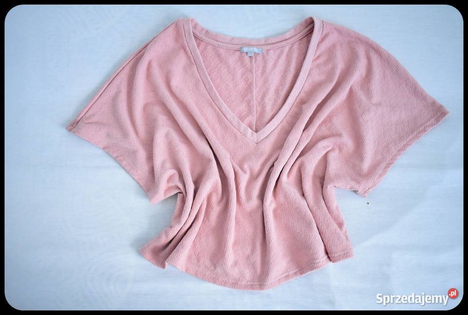 Krótka bluzka narzutka oversize luźny krój 38 40 krótki Płock