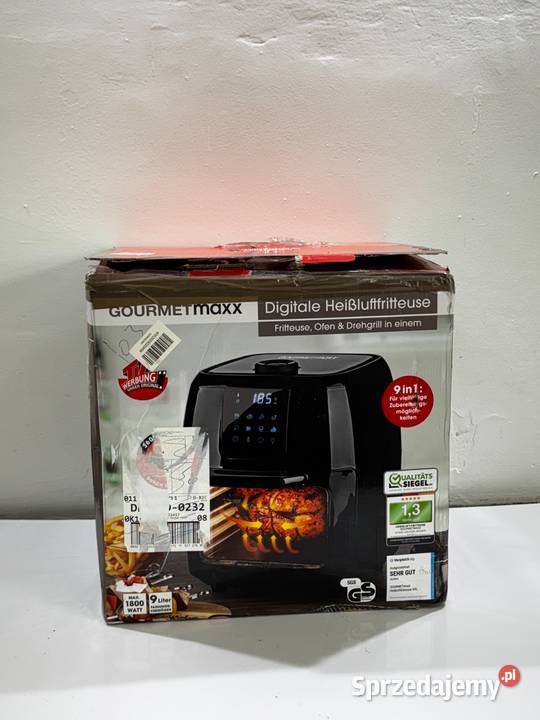 Frytkownica GOURMETmaxx 9L 1800W Air Fryer Nieczajna Górna