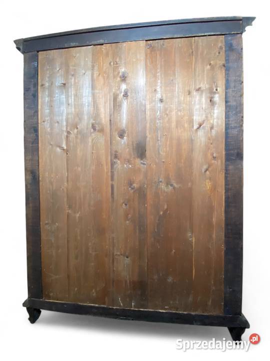 Stara masywna stylowa szafa dwudrzwiowa lity dąb zachodniopomorskie Gryfice