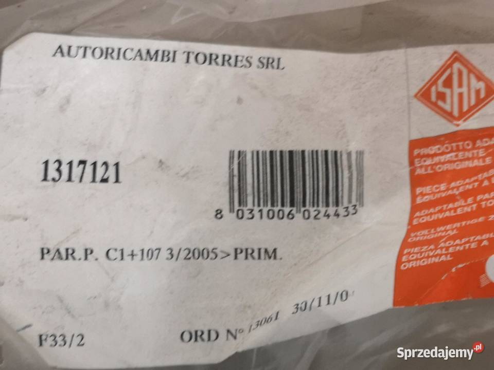 ZDERZAK TYLNY CITROEN C1 PEUGEOT 107 20052014