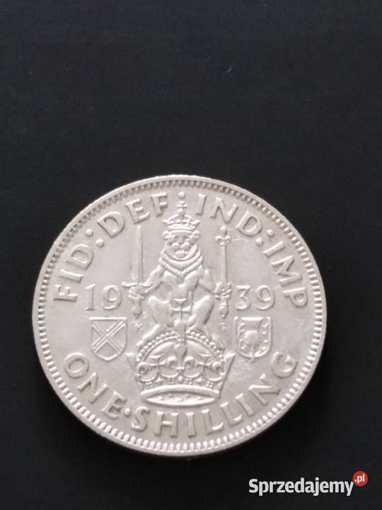 Moneta 1 szyling Wielka Brytania Żary