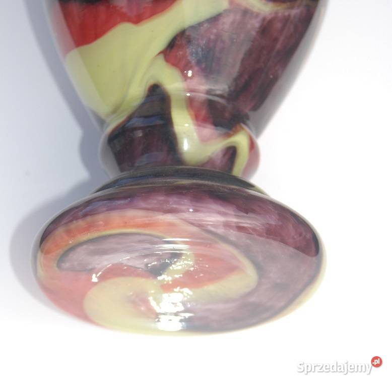 Stary wazonik szklany wazon antyk zabytek unikat Porcelana i szkło Cieszyn