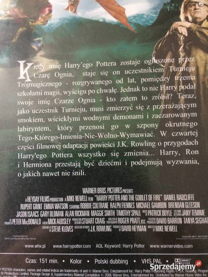 1253 Kaseta Harry Potter Filmy Kultura i Rozrywka zachodniopomorskie