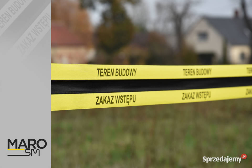 Teren Budowy taśma ostrzegawczo informacyjna 50 Zielona Góra