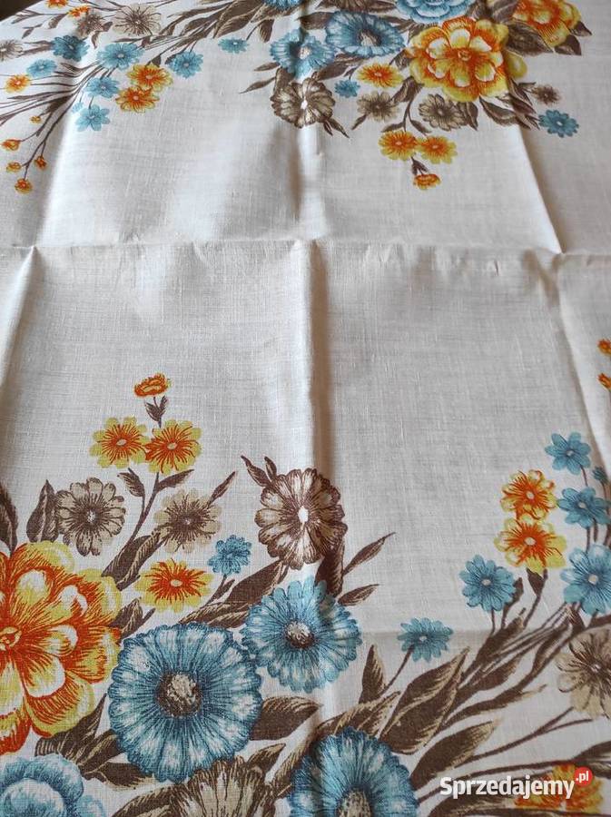 Obrus bawełna 100 PRL 130x90 sprzedam