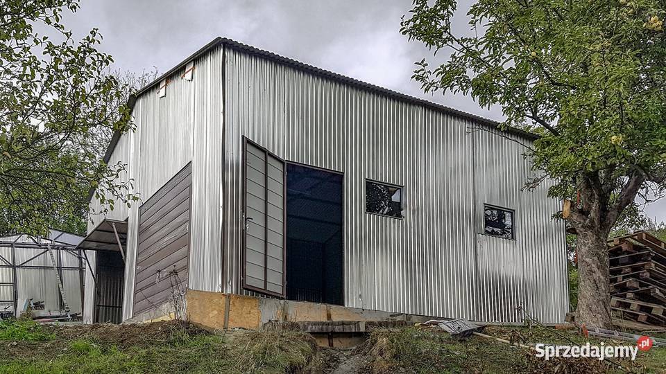 Blaszana montowana hala 8x7m ocynkowanaorzech Kraków sprzedam
