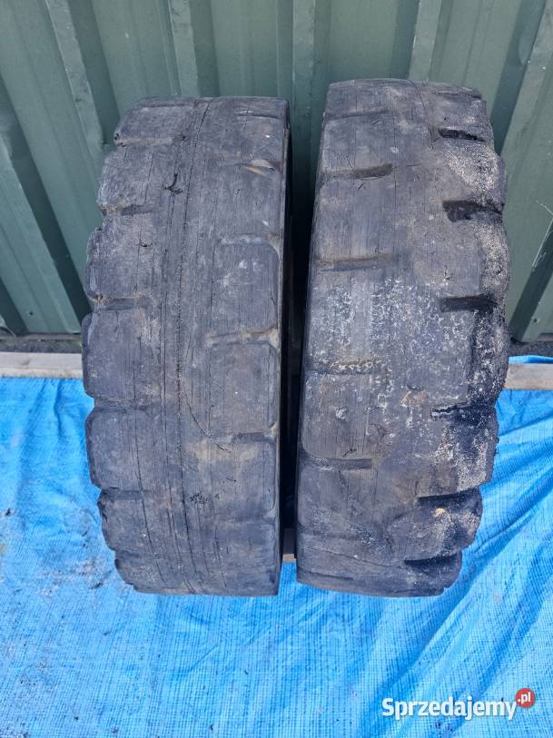 KOŁA OPONY BERGOUGNAN 825 825 R 15 PEŁNE PARA Opony rolnicze Szprotawa