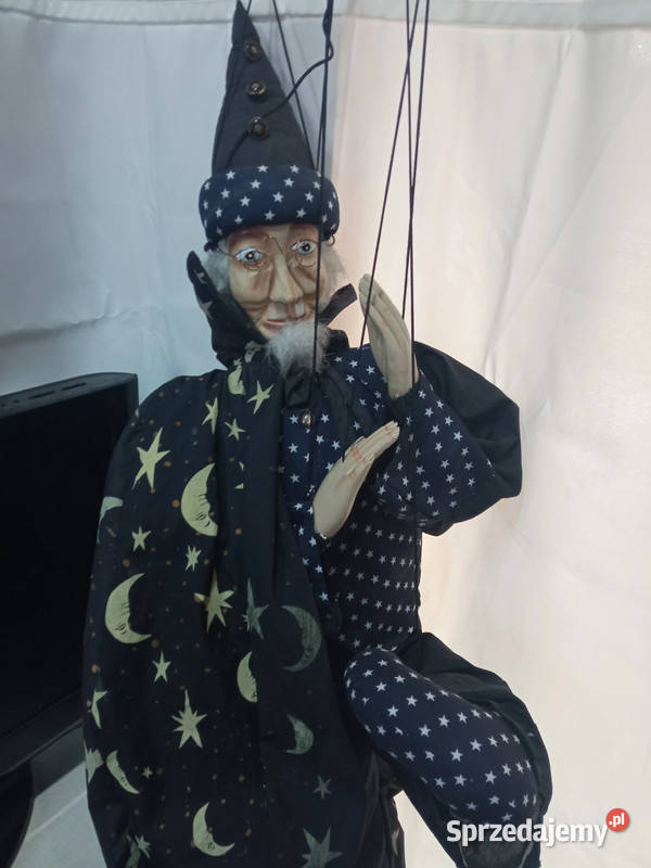 Marionetka Magik z lat 70tych rękodzieło Osieczna sprzedam