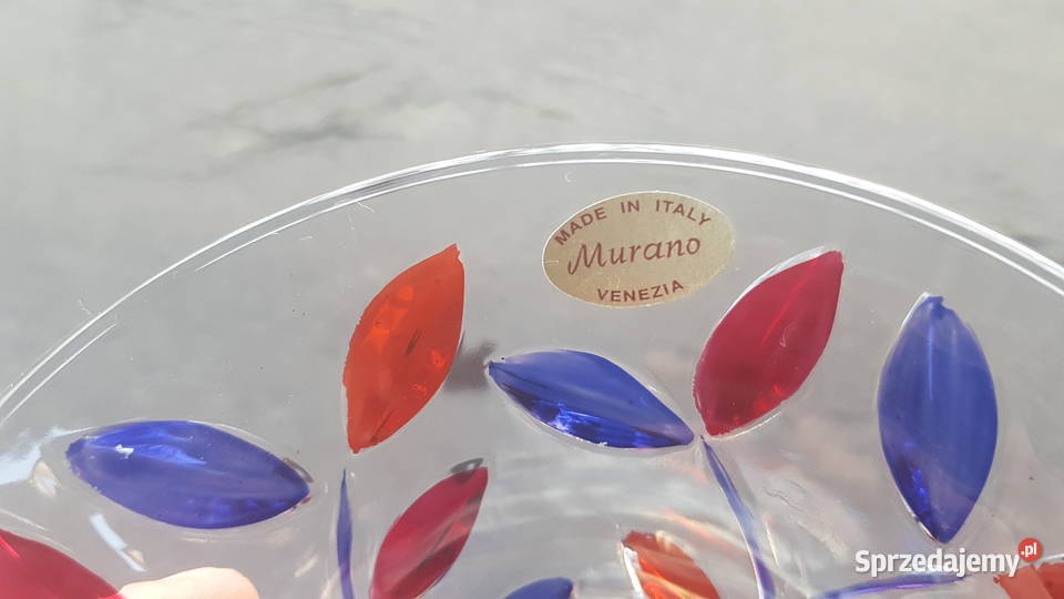 Murano venezia szklaną miseczka Myszków