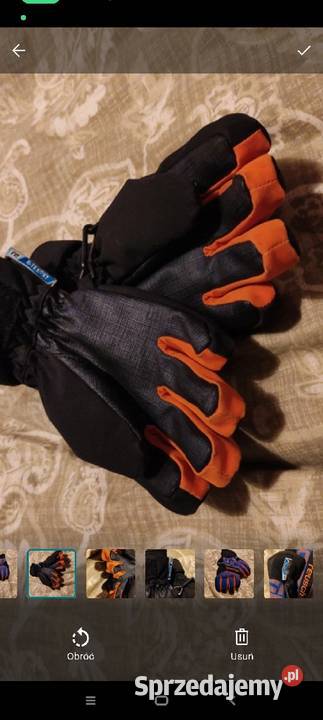 Rękawiczki narciarskie na sanki zimowe mazowieckie