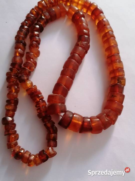 Stary Naszyjnik Bursztyn Vintage Białystok