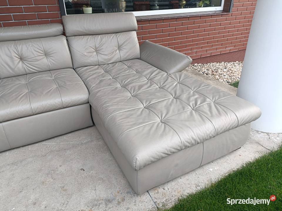 Sprzedam narożnik w kształcie litery U ze skóry Konin