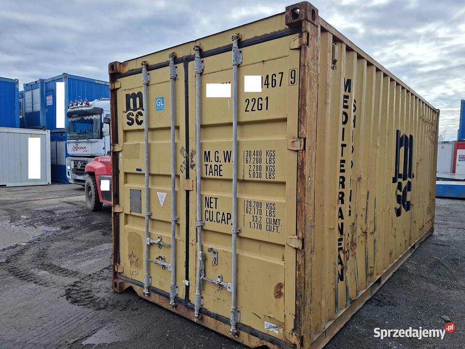 20DV kontener 6 metrowy magazynowy śląskie Gliwice