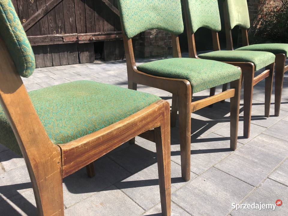 Krzesła PRL Motylek typ 296 4 sztuki stare Krzesła mazowieckie Warszawa