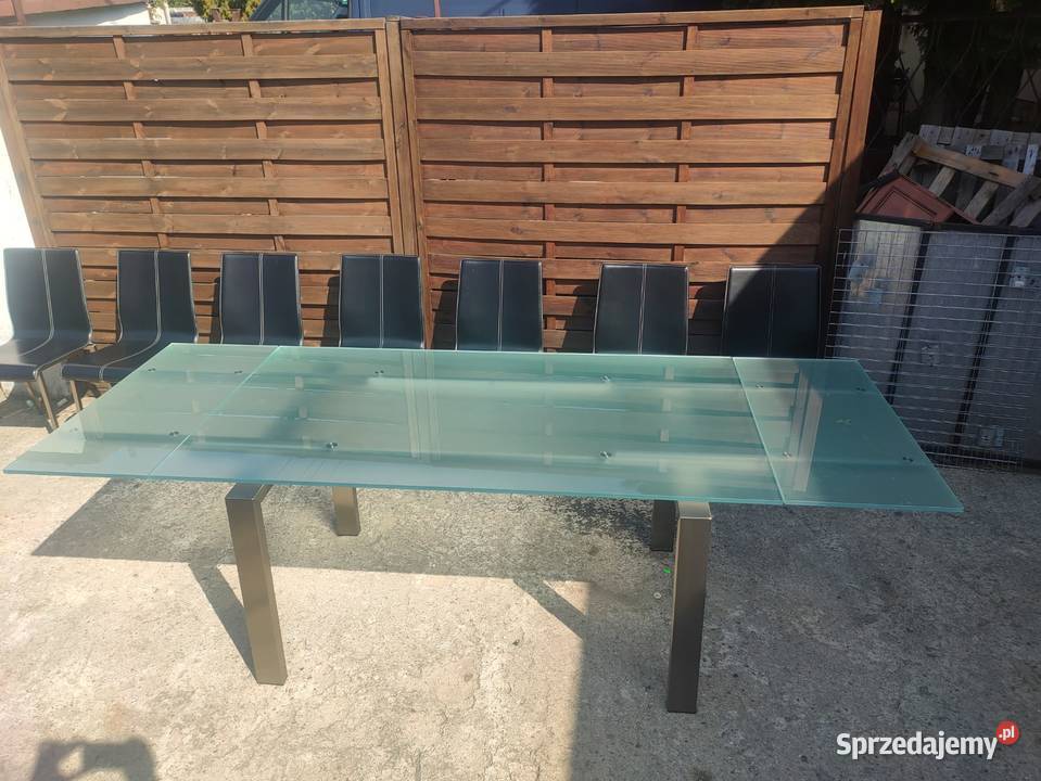 Stół PEDRALI Magic rozkładany szklany stal mazowieckie