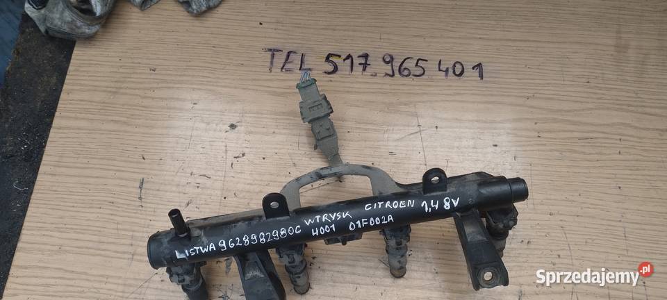CITROEN PEUGEOT 14 8V listwa wtryskowa świętokrzyskie Kielce