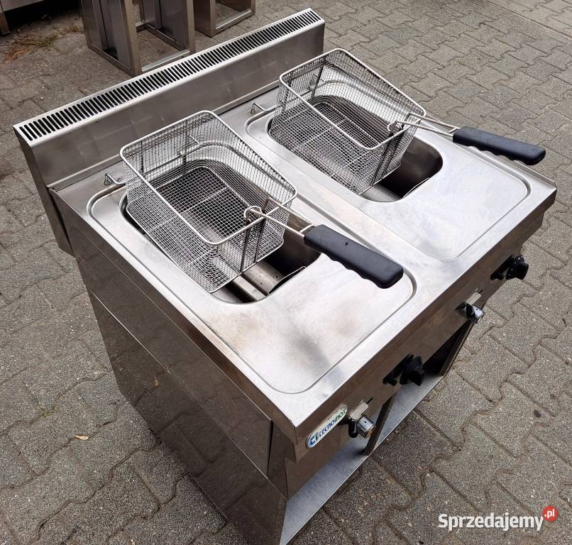 FRYTOWNICA GAZOWA 2 KOMORY 2X8L TECNOINOX M1810N Biznes i Przemysł Nowe Skalmierzyce