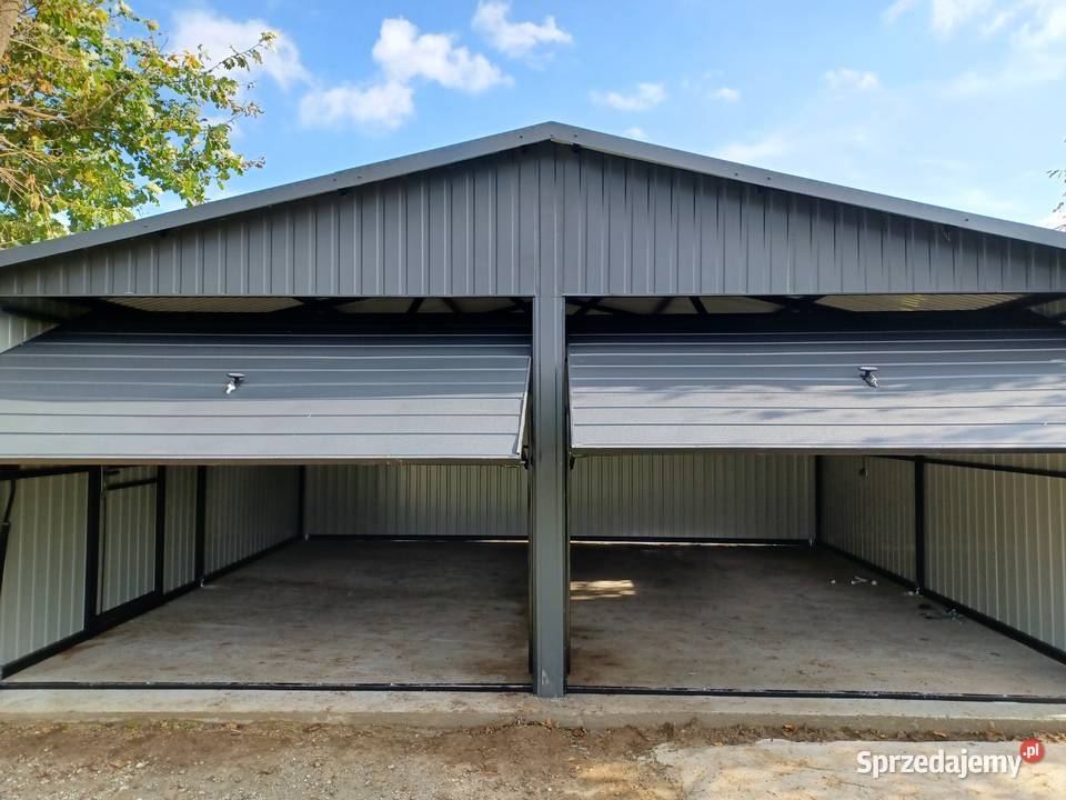 GRAFITOWY Garaż Blaszany 6x6 Garaże Blaszane Gdańsk