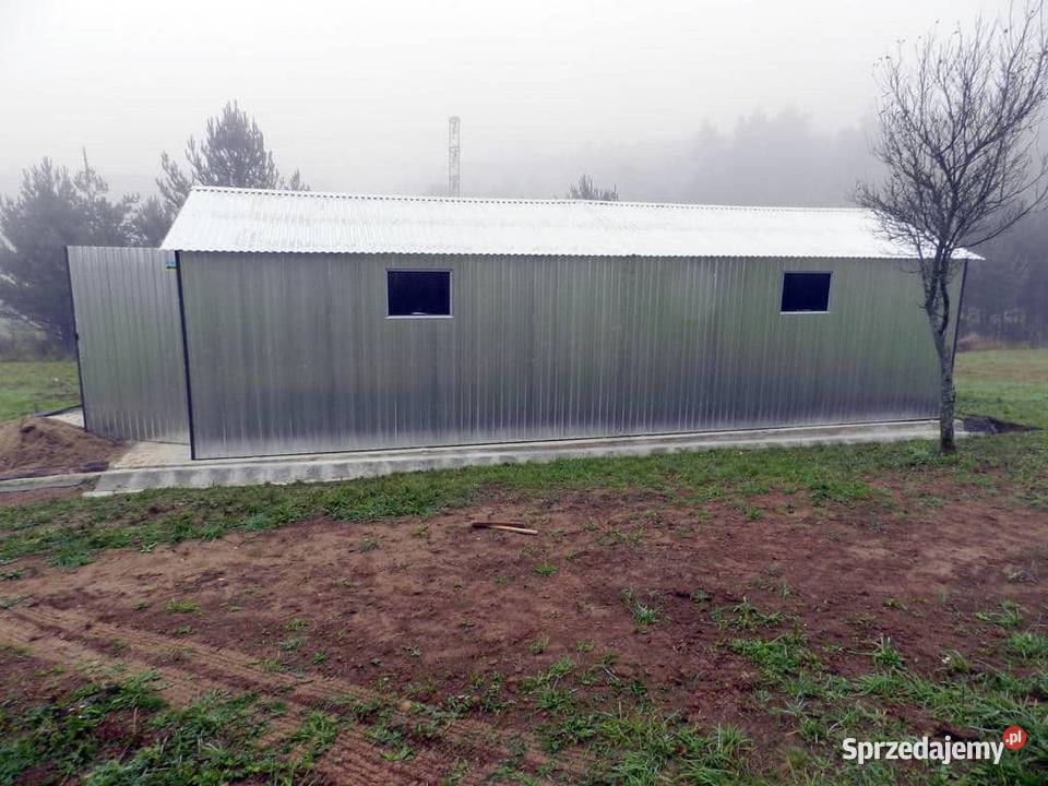 Blaszana montowana hala 510 m srebrna małopolskie Kraków