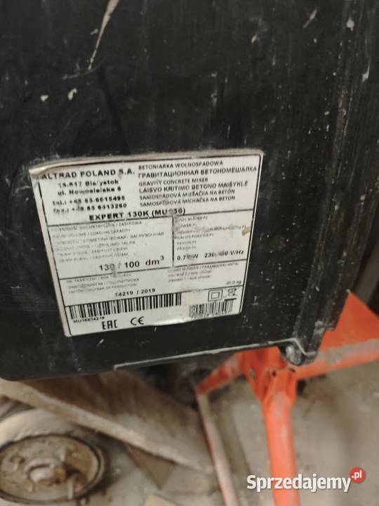 Betoniarka 130l łódzkie Łódź