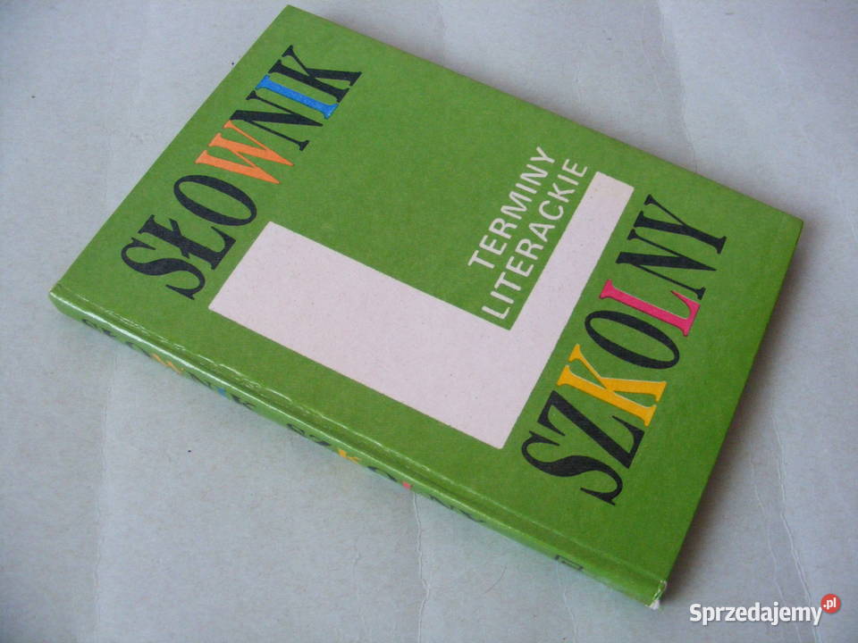 Słownik wyrazów obcych Terminy literackie Książki naukowe i popularnonaukowe