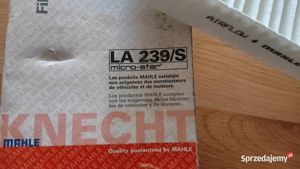 Filtr kabinowy Knecht 239S Audi A6 C6 Szczecin