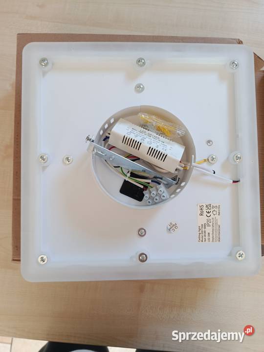 Nowy plafon led Comely 30W czarno biała lampa Plafony Ligota Bialska