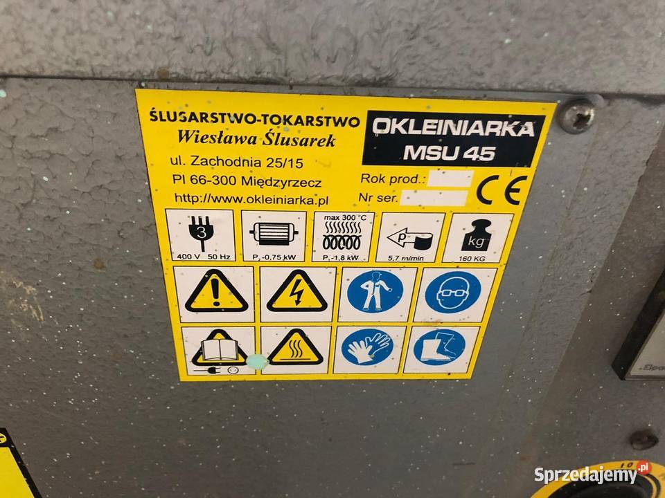 Okleiniarka msu45 Ząbkowice Śląskie