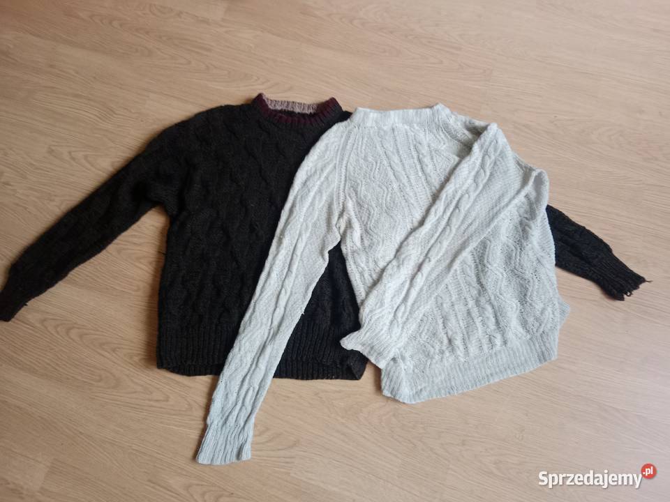Zestaw 11 Swetrów Vintage z PRL Handmade kolorowy śląskie