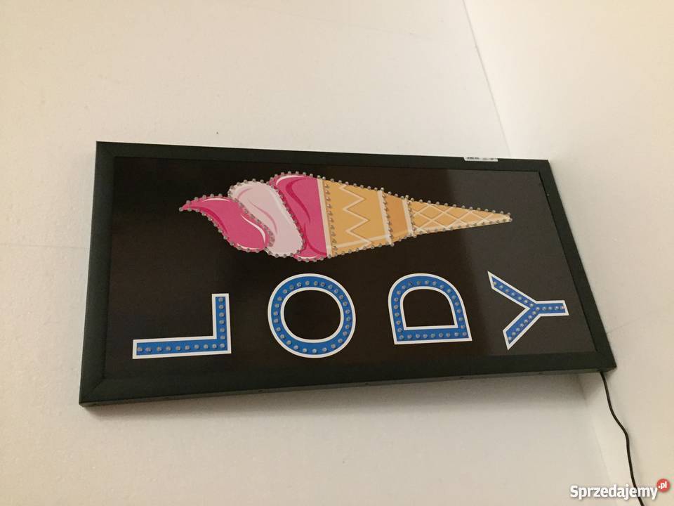 Diodowa reklama LODY 70x35 zewnętrzna Pomiechówek sprzedam