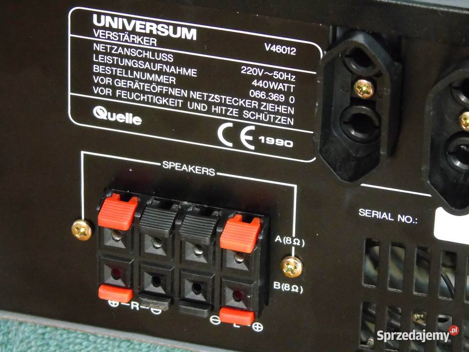 Wzmacniacz Universum V46012 sprawny i mocny 440 Jasło