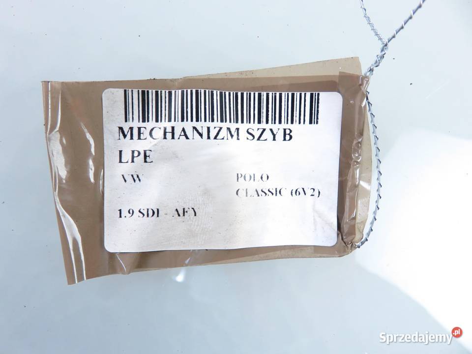 PODNOŚNIK SZYBY LEWY PRZEDNI VW POLO CLASSIC