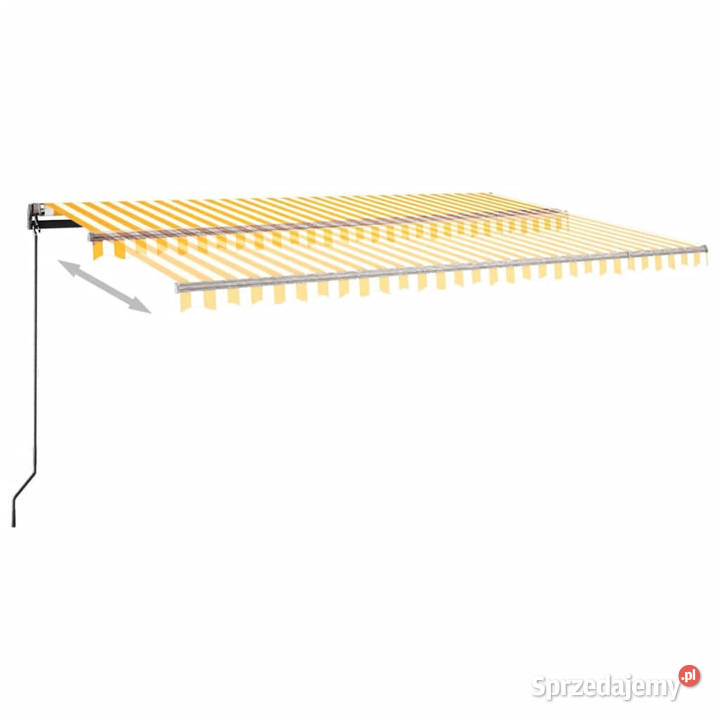 Automatycznie zwijana markiza LED i czujnik
