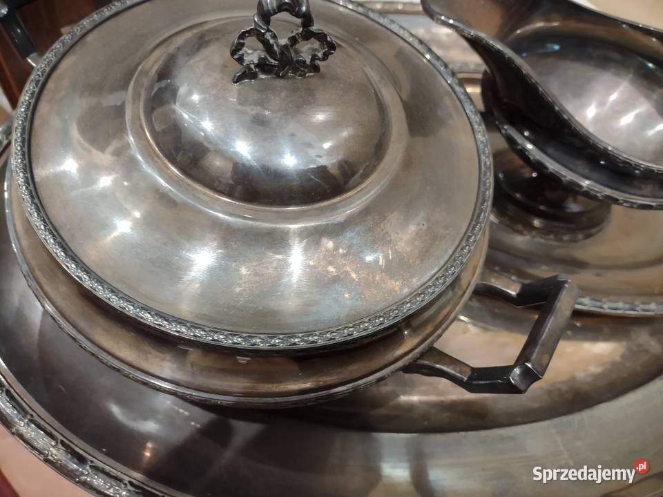 Serwis w Srebrze Wiskemann Belgia Początek XX w Gniezno