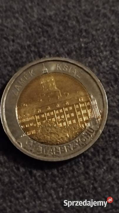 moneta 5 2021 r zamek książąt w Wałbrzychu Poznań