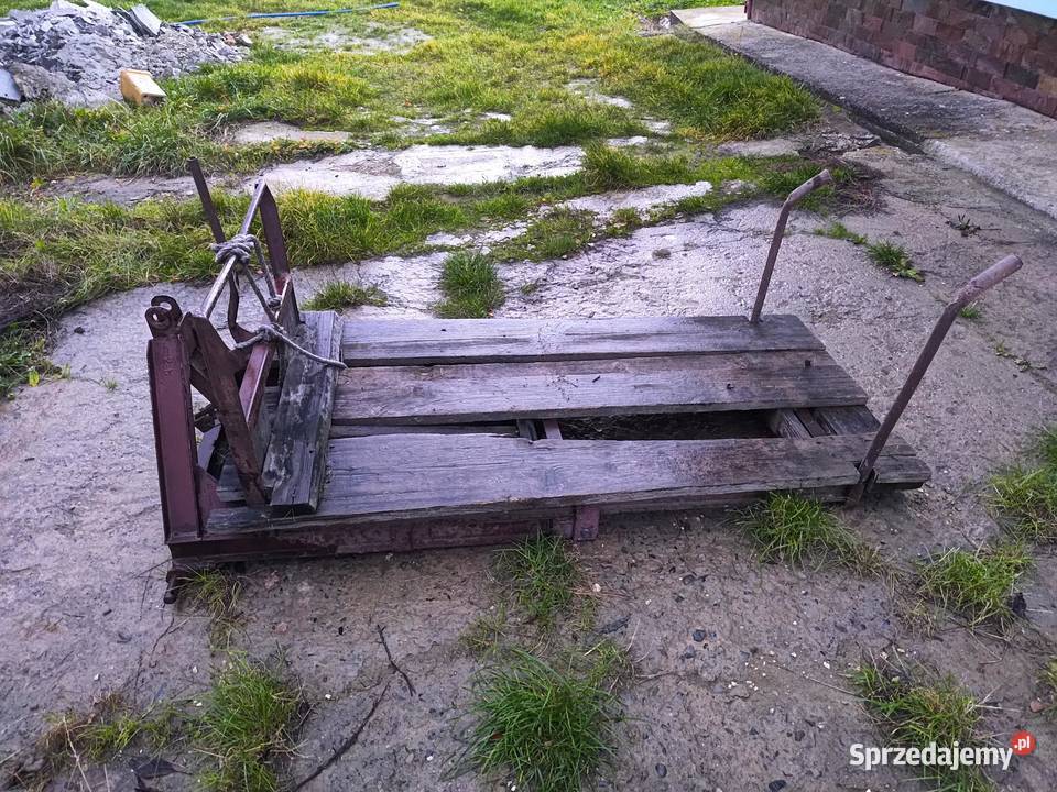 Stojak do transportu na TUZ z ręcznym kiprem Skrzynki i opakowania Lubcza