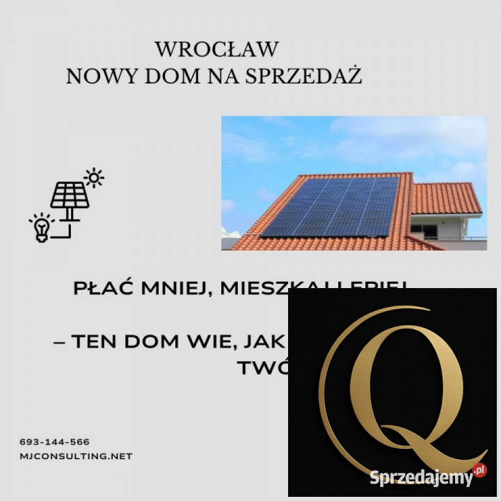 Dom bliźniak Wrocław Grota Roweckiego 131m2