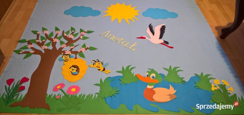 Dekoracja wiosenne z brystolu 504 102 444 Pozostałe Garwolin