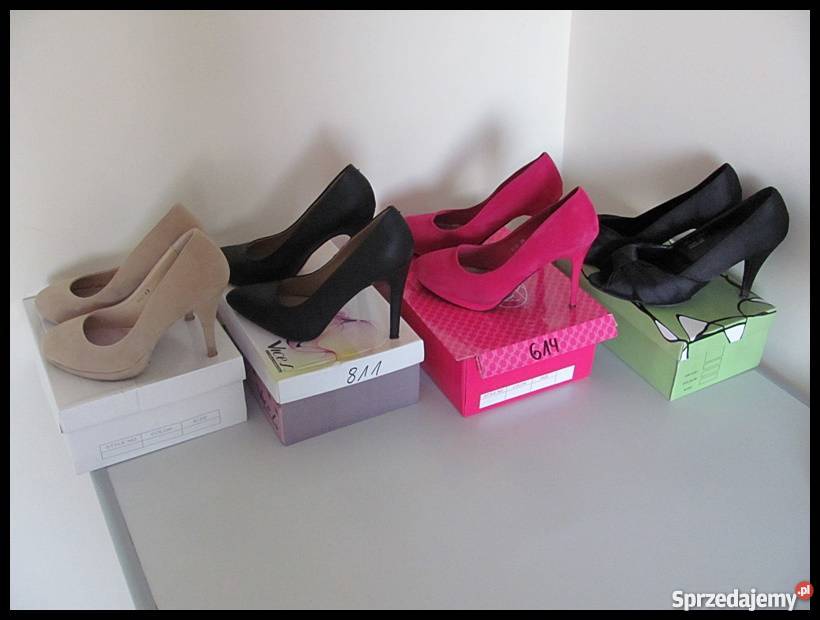 Czarne czółenka rozmiar 39 wkładka skórzana 25 mazowieckie Płock